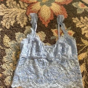 Aerie Soft Blue Lace Camisole